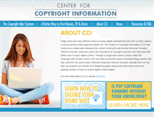 Tablet Screenshot of copyrightinformation.org